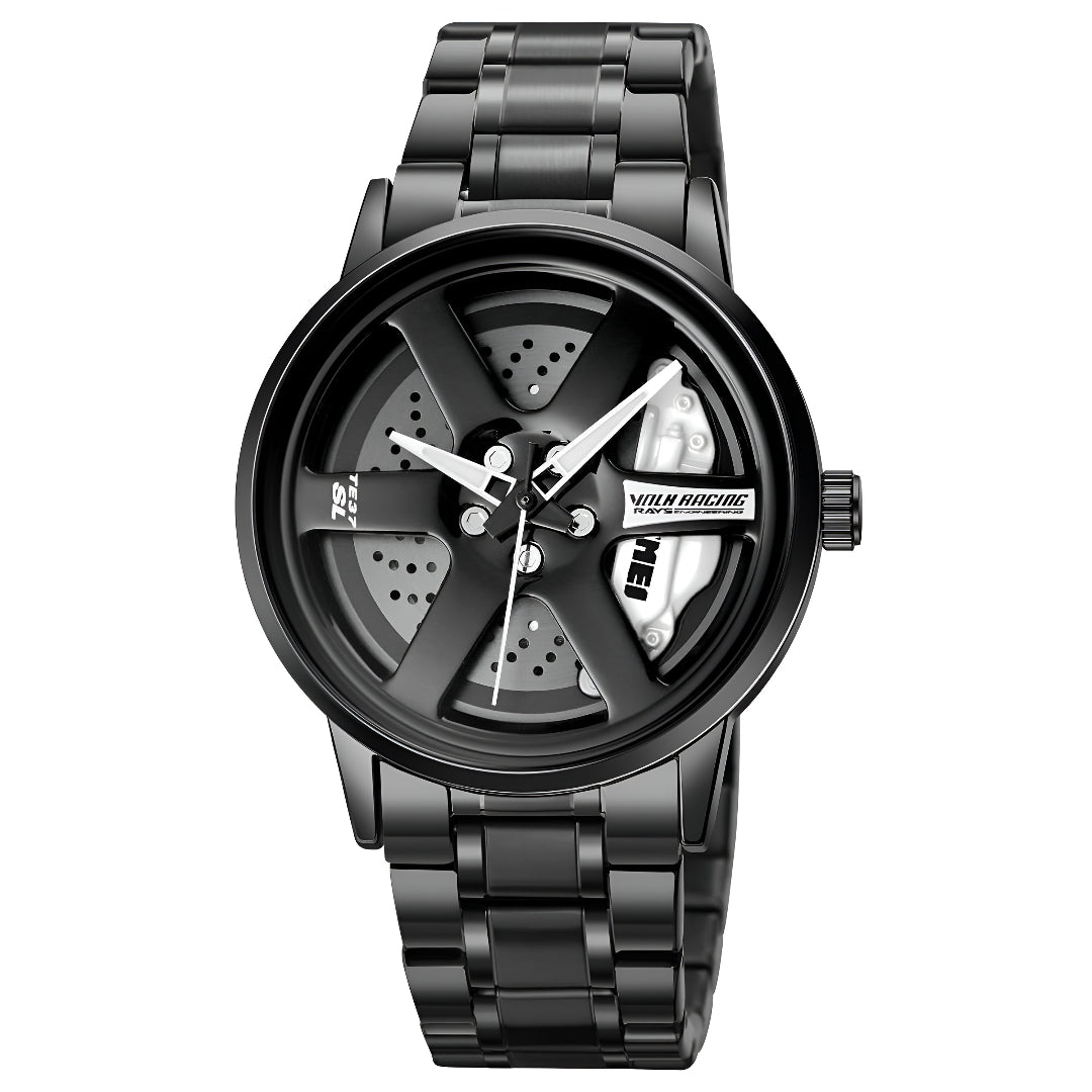 SKMEI 1787 Wheels Rolling Stainless Steel Watch