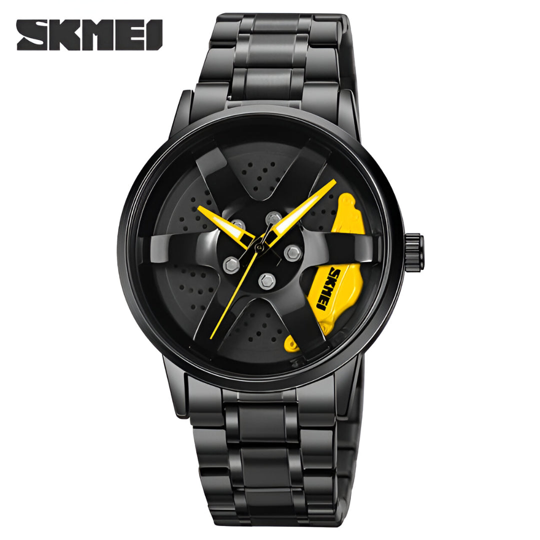 SKMEI 1787 Wheels Rolling Stainless Steel Watch