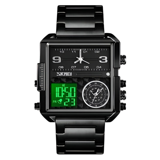 SKMEI 1584 - Triple Time Stainless Steel Chain