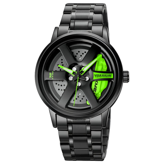 SKMEI 1787 Wheels Rolling Stainless Steel Watch