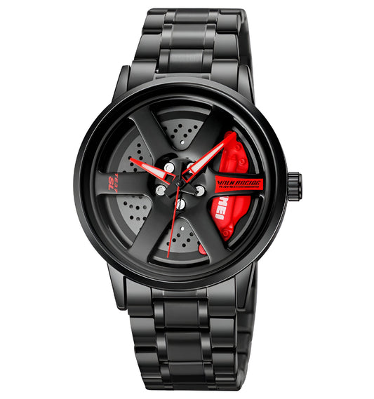 SKMEI 1787 Wheels Rolling Stainless Steel Watch
