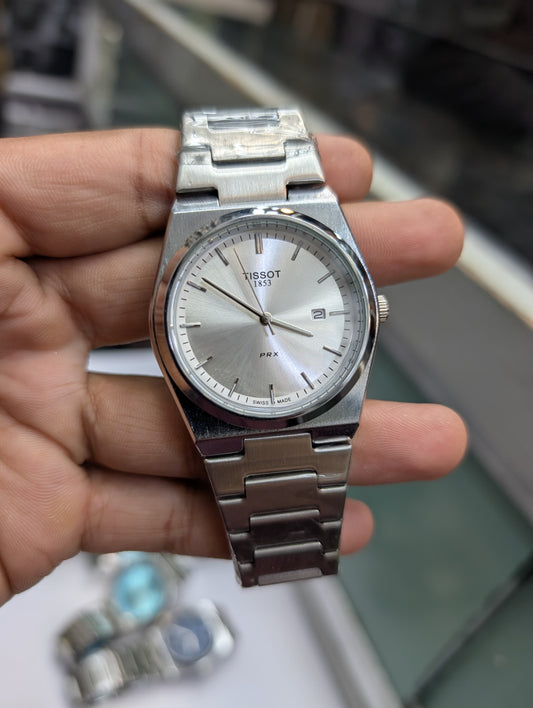 Tissot PRX (Plain Dial, Silver)